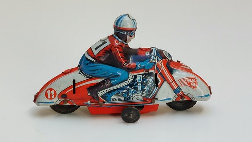 Antica latta moto huki - latta,
